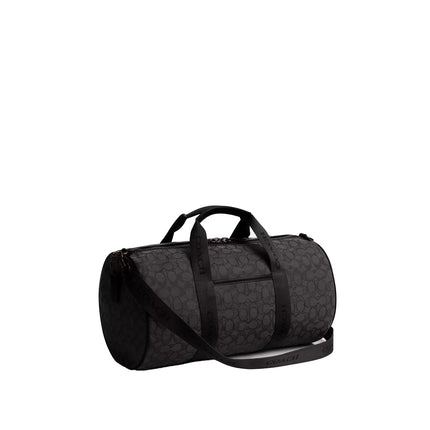 Coach Men's Theo Duffle In Signature Jacquard Black