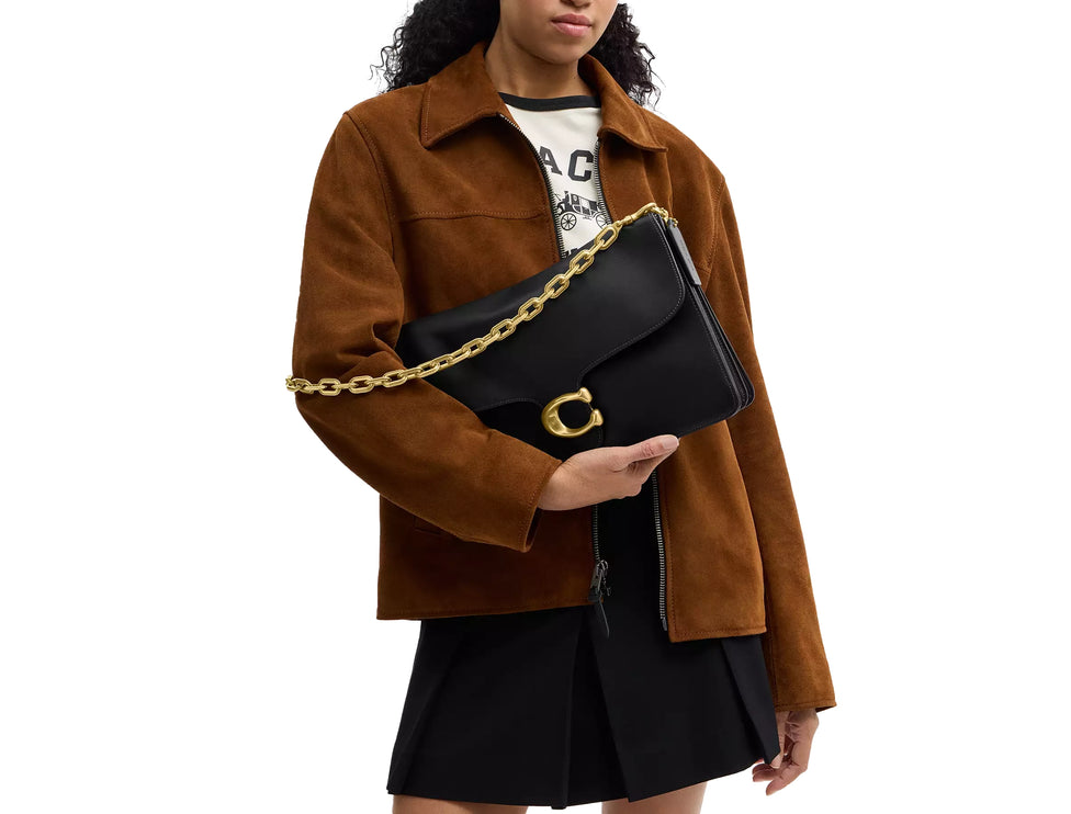 Coach Women's Chain Tabby Shoulder Bag 35 Brass/Black