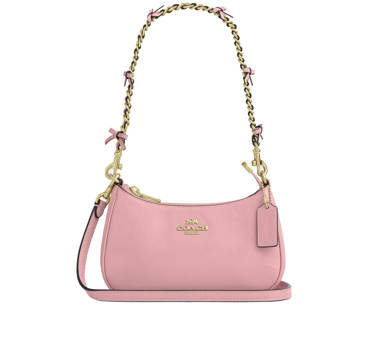 Coach Women's  Teri Mini Crossbody Bag With Bows Gold/Soft Pink