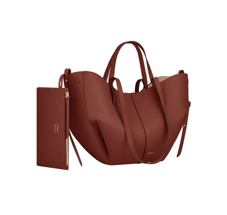 Polène Women's Cyme Mini Edition Textured Red Clay