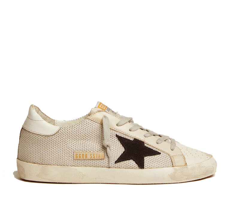Golden Goose Women's Super Star in Leather with Black Star