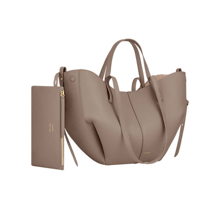 Polène Women's Cyme Mini Edition Textured Taupe