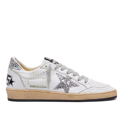 Golden Goose Women's Ball Star Sneakers White Silver Star