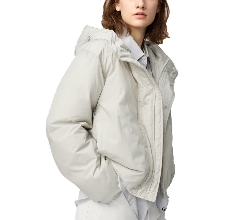 Uniqlo Women's Pufftech Parka 02 Light Gray