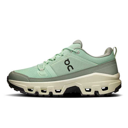 ON Women's Cloudrock Low Waterproof Mineral/Aloe