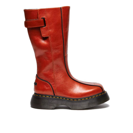 Dr. Martens Women's Buzz Hi Eclipse Leather Boots Orange