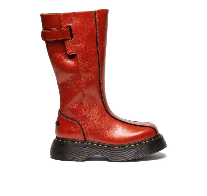 Dr. Martens Women's Buzz Hi Eclipse Leather Boots Orange