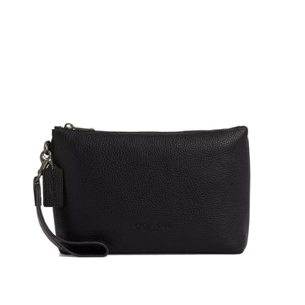 Coach Unisex Pouch Gunmetal/Black