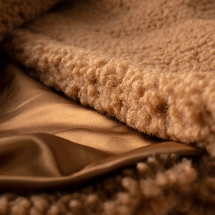 UGG Women's Gertrude Long Teddy Coat Chestnut