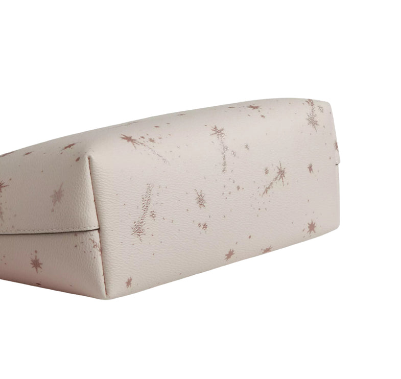 Coach Women's Fiona Zip Tote Bag With Star Print Gold/Chalk Multi