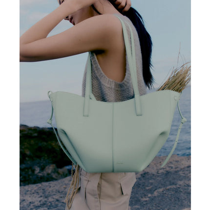 Polène Women's Cyme Mini Edition Textured Sea Foam