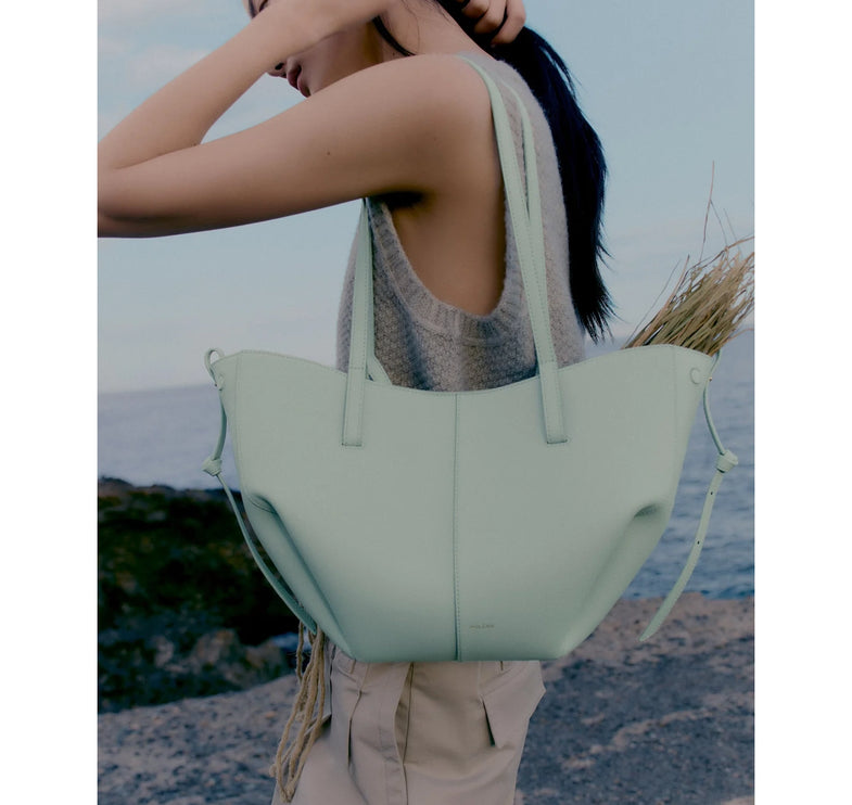 Polène Women's Cyme Mini Edition Textured Sea Foam