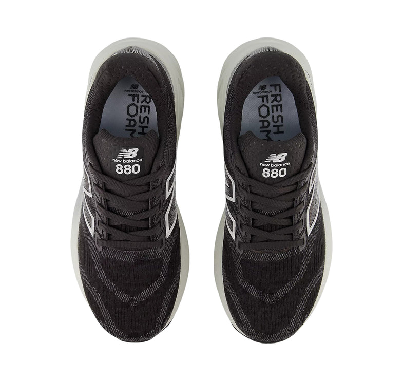 New Balance Women's Fresh Foam X 880v15 Black Cement with Sea Salt and Silver Metallic W880H15