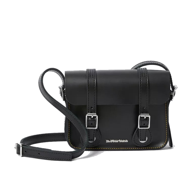 Dr. Martens 7 Inch Leather Crossbody Bag Black