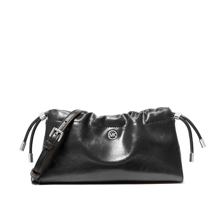 Michael Kors Women's Matilda Small Cinched Crossbody Bag Black/Silver