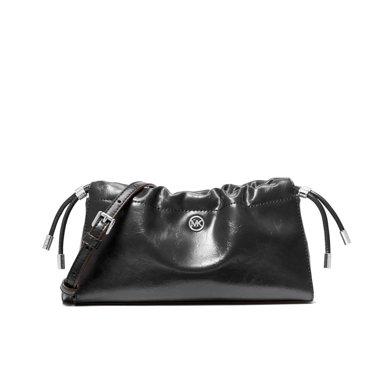 Michael Kors Women's Matilda Small Cinched Crossbody Bag Black/Silver