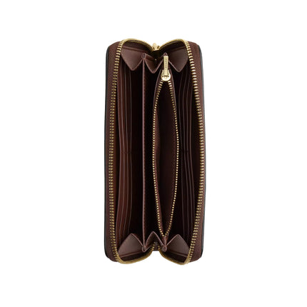 Coach Women's Long Zip Around Wallet Gold/Maple