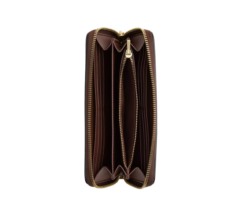 Coach Women's Long Zip Around Wallet Gold/Maple