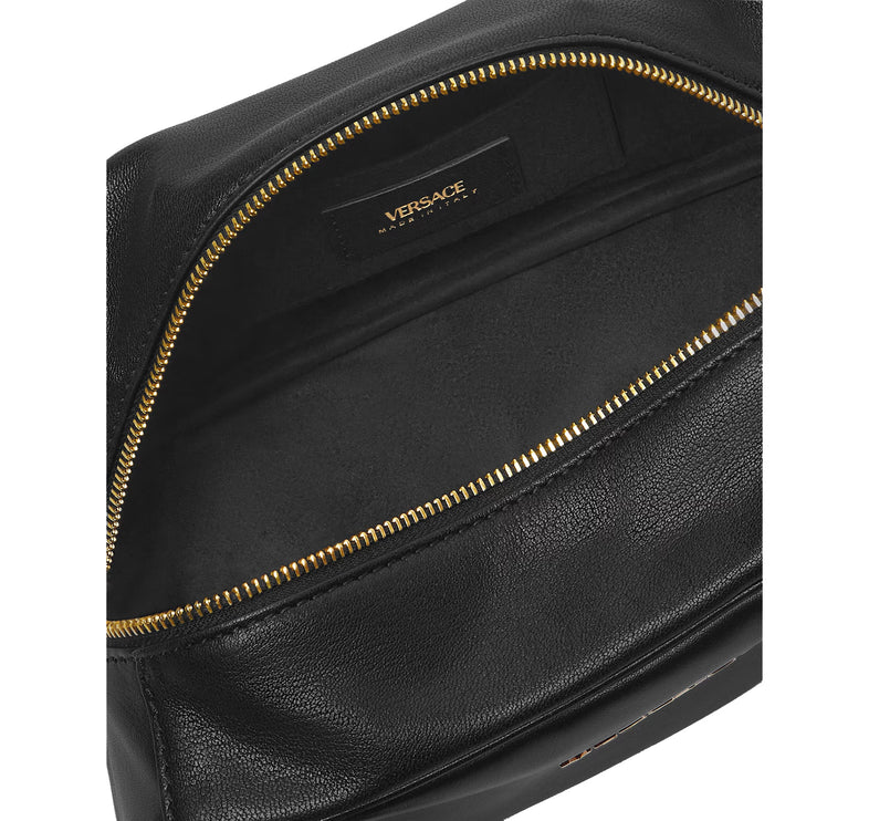 Versace Women's Versace Tag Nappa Medium Bowling Bag Black