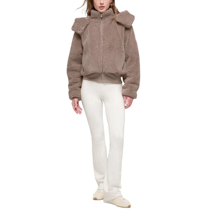 alo Women's Foxy Sherpa Jacket Chai Latte