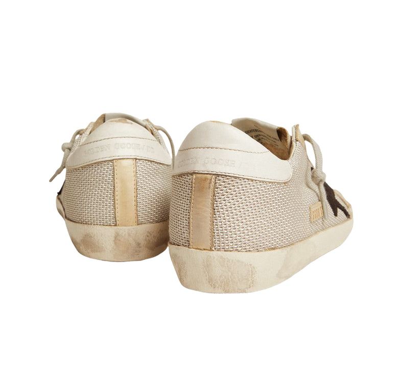 Golden Goose Women's Super Star in Leather with Black Star