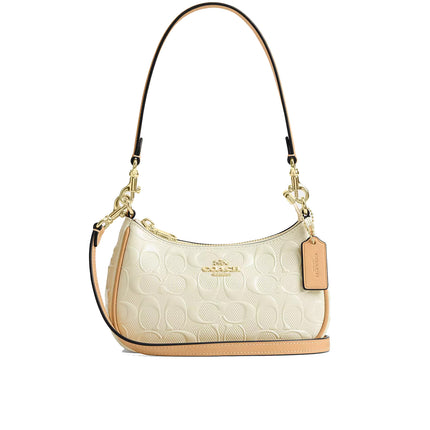 Coach Women's Teri Mini Crossbody Bag In Signature Leather Gold/Light Lemon