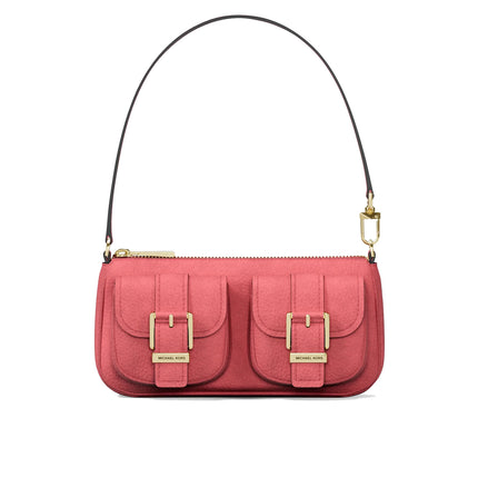 Michael Kors Women's Zoe Small Suede Convertible Pochette Lt Bry Sbt