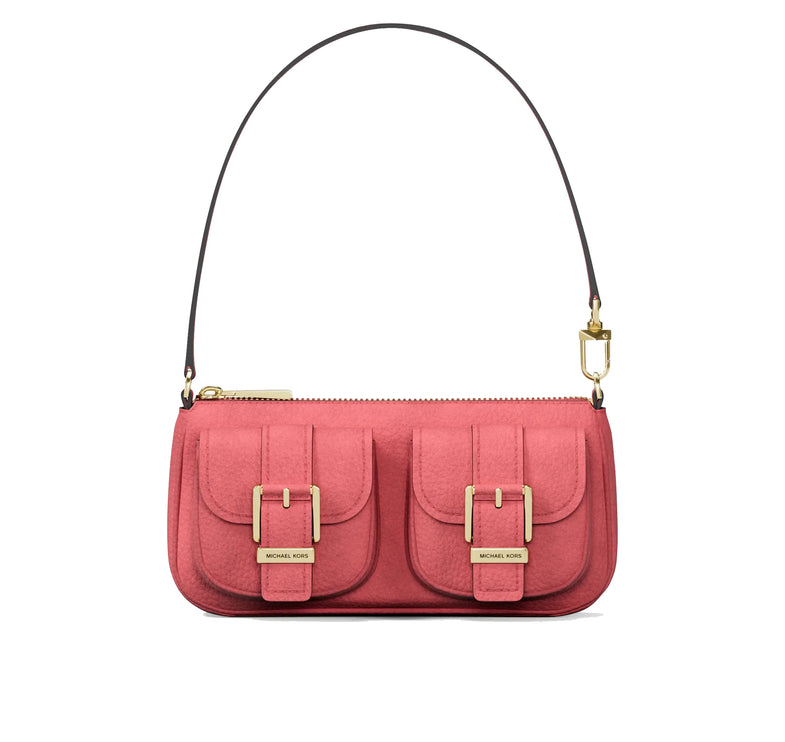 Michael Kors Women's Zoe Small Suede Convertible Pochette Lt Bry Sbt