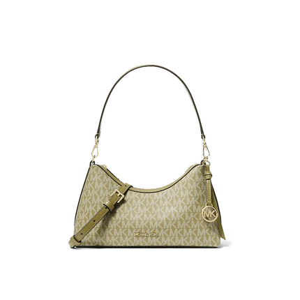 Michael Kors Women's Sammy Small Signature Logo Convertible Crossbody Bag Oregano
