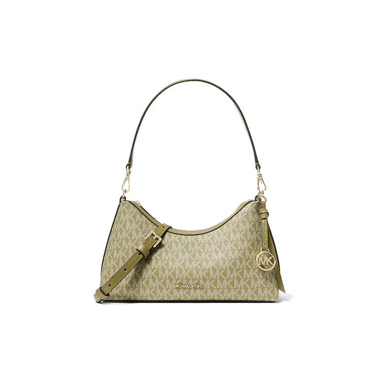 Michael Kors Women's Sammy Small Signature Logo Convertible Crossbody Bag Oregano