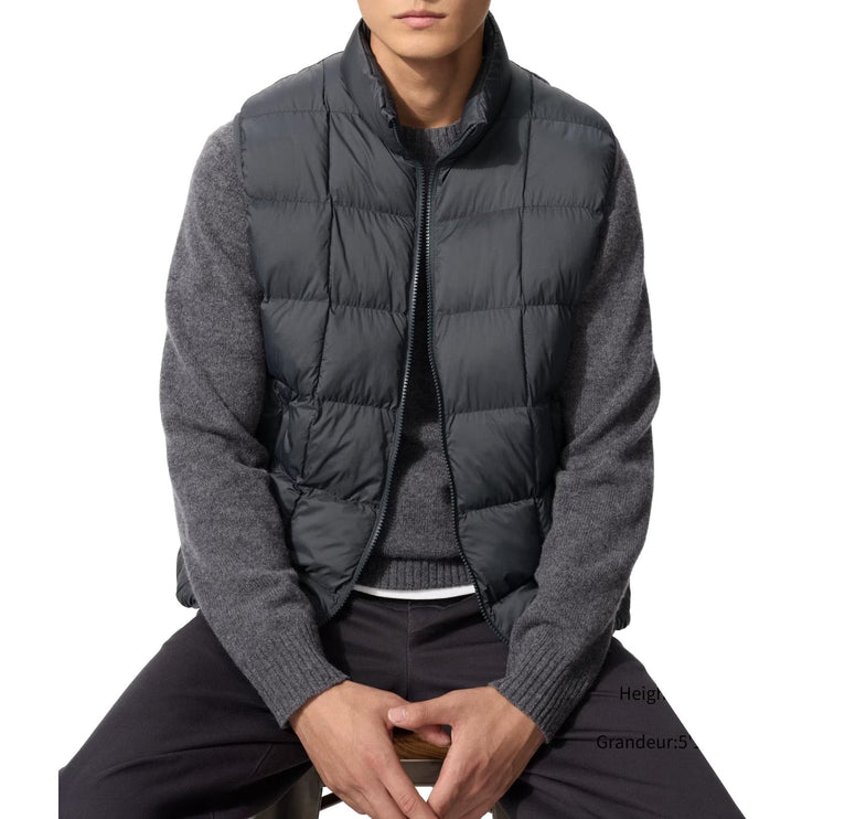Uniqlo Men's Pufftech Vest 08 Dark Grey
