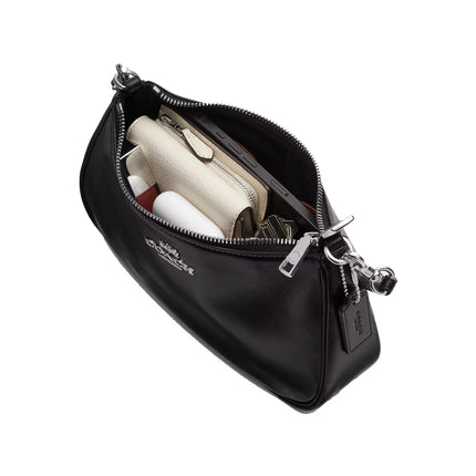 Coach Women's Soft Teri Shoulder Bag Silver/Black