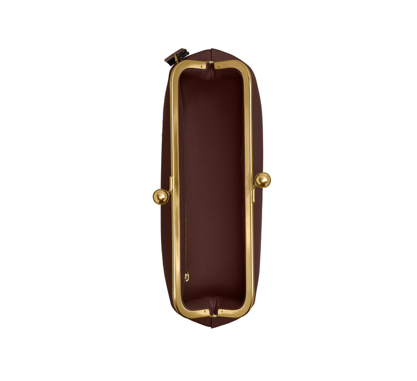 Coach Women's Kisslock Frame Bag 30 Brass/Maple