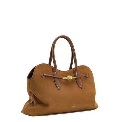 JW PEI Women's Adele Metal Rope Knot Tote Bag - Caramel Brown