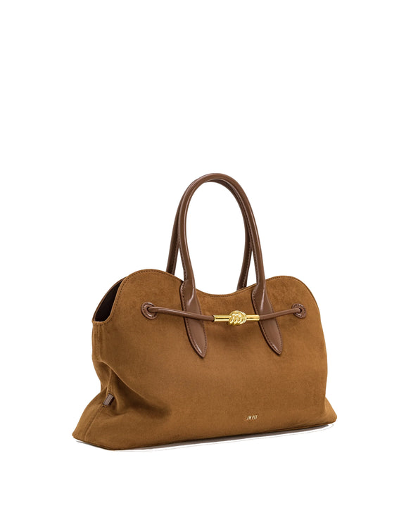 JW PEI Women's Adele Metal Rope Knot Tote Bag - Caramel Brown