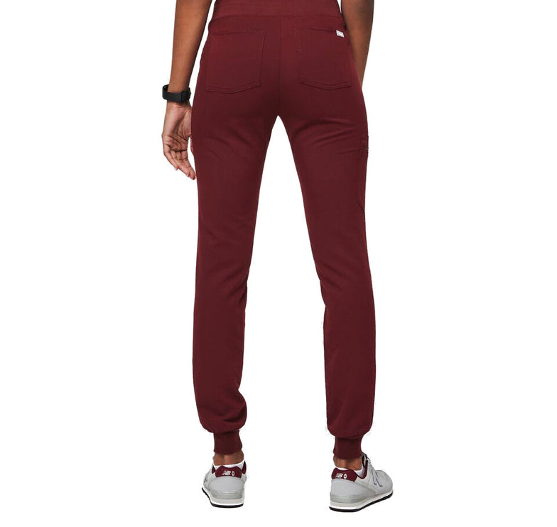 FIGS Women's Zamora Jogger Scrub Pants Burgundy