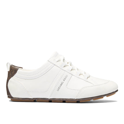Michael Kors Women's Keely Leather Trainer Optic White