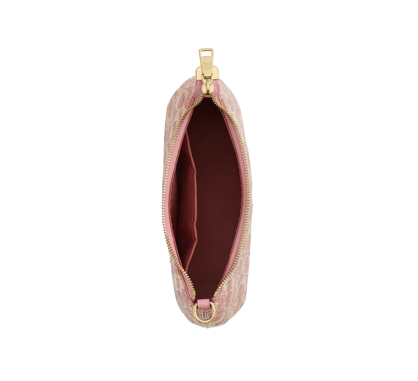 Coach Women's Teri Shoulder Bag In Signature Satin Gold/Pink