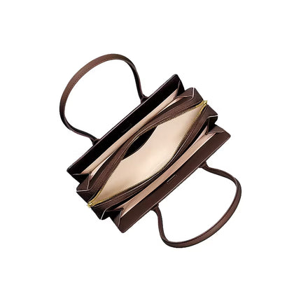 Michael Kors Women's Laila Small Suede Shoulder Bag Chocolate