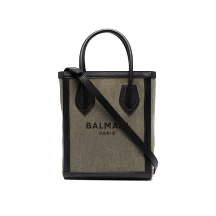 Balmain Women's Tote Bag with Logo Green