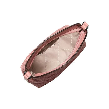 Michael Kors Women's Maya Small Signature Logo Crossbody Bag Sunset Rose