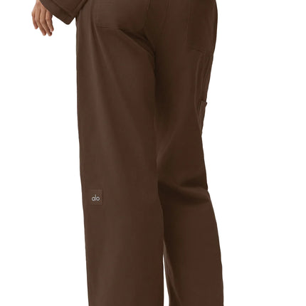 alo Women's High Road Straight Leg Pant Espresso