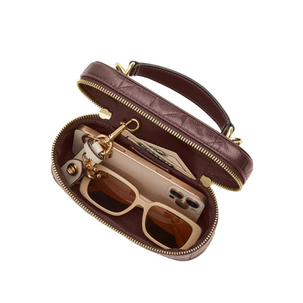 Coach Women's Rainer Crossbody Bag 18 With Quilting Gold/Maple