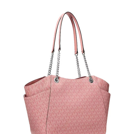Michael Kors Women's Jet Set Large Signature Logo Shoulder Bag Sunset Rose