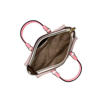 Michael Kors Women's Arden Small Color-Block Signature Logo Messenger Bag Powder Blush Multi