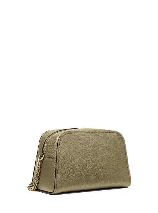 Michael Kors Women's Ashton Extra-Small Camera Crossbody Bag Oregano/Gold