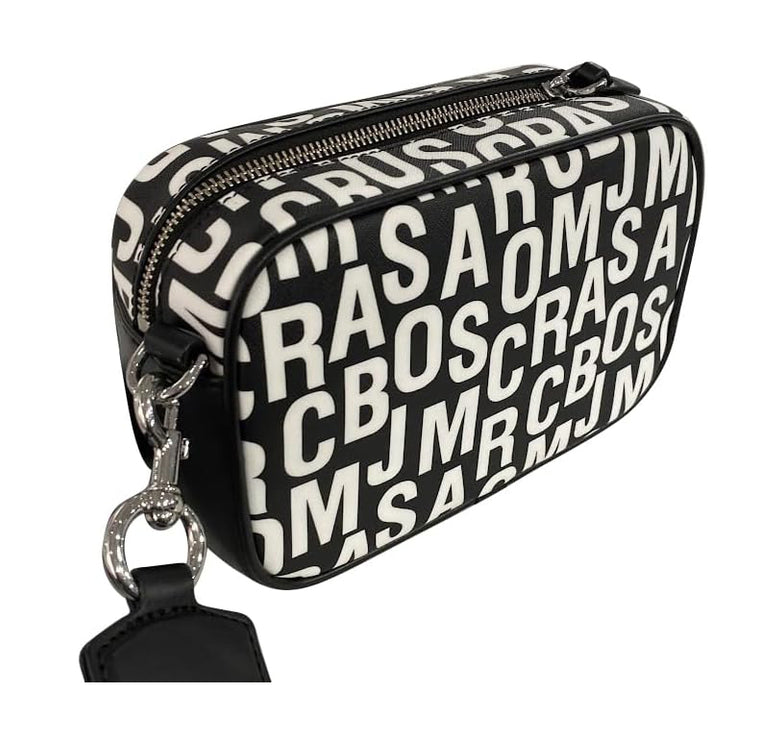 Marc Jacobs Women's Flash Leather Crossbody Bag Signature Black/White