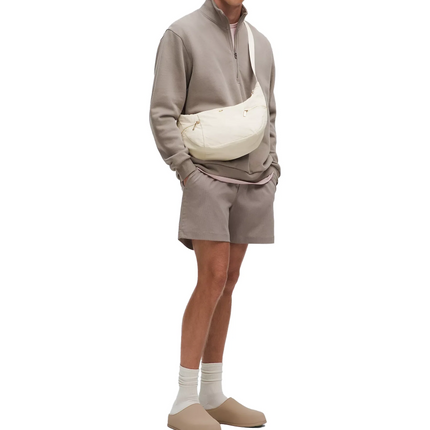 lululemon Unisex Slouchy Sling Bag 6L Metal Hardware Light Ivory/Gold