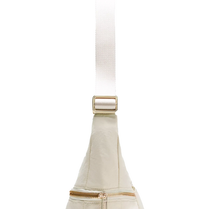 lululemon Unisex Slouchy Sling Bag 6L Metal Hardware Light Ivory/Gold