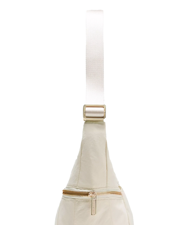 lululemon Unisex Slouchy Sling Bag 6L Metal Hardware Light Ivory/Gold